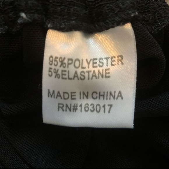 Princess Polly Dress Women’s 6 Ruched Side Black Stretch Tie Up Midi Bodycon - Picture 8 of 10